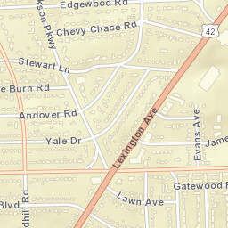 South Boulevards Ohio Street Map