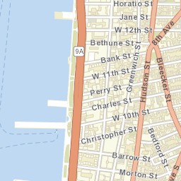 West Village Houses New York Street Map