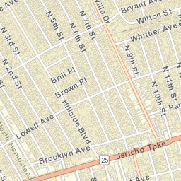 New Hyde Park New York Street Map