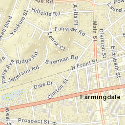 Farmingdale New York Street Map