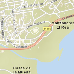 Manzanares el Real Street Map
