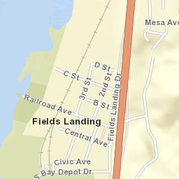 Fields Landing California Street Map