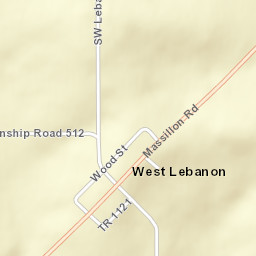 West Lebanon Ohio Street Map