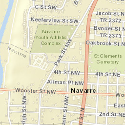 Navarre Ohio Street Map