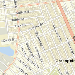 Greenpoint New York Street Map