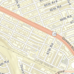 Rego Park New York Street Map