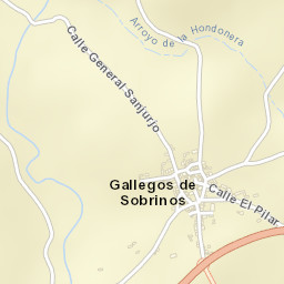 Gallegos de Sobrinos Street Map