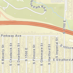 Sugar House Salt Lake City UT Street Map