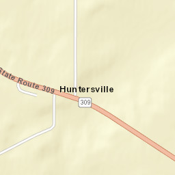 Huntersville Ohio Street Map
