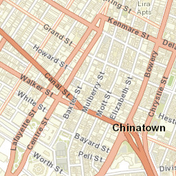 Little Italy New York Street Map