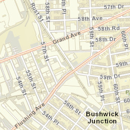 Bushwick Junction New York Street Map