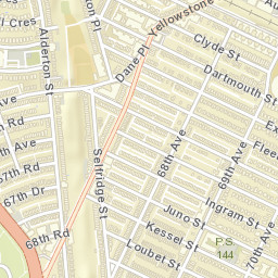 Forest Hills New York Street Map