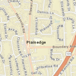 Plainedge New York Street Map