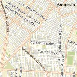 Amposta Street Map