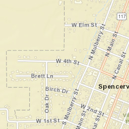Spencerville Ohio Street Map