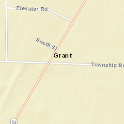 Grant Ohio Street Map