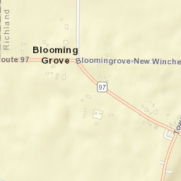 Blooming Grove Ohio Street Map