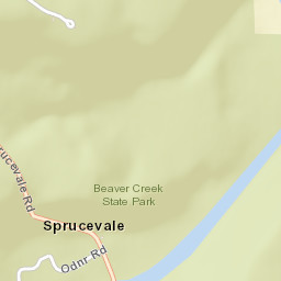 Sprucevale Ohio Street Map