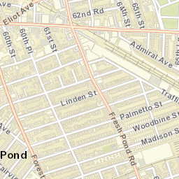 Fresh Pond New York Street Map