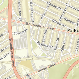Parkside New York Street Map