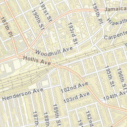 Hollis New York Street Map