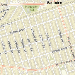 Bellaire New York Street Map
