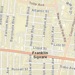 Franklin Square New York Street Map