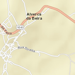 Alverca da Beira Street Map
