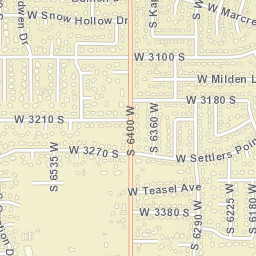 3340-3348 South 6400 West West Valley City Street Map
