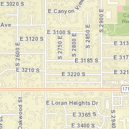 2772-2888 East 3300 South, Salt Lake City Street Map