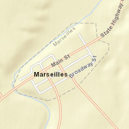 Marseilles Ohio Street Map