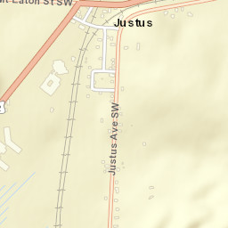 Justus Ohio Street Map