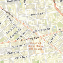 Bushwick Houses New York Street Map