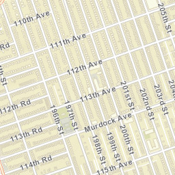 Saint Albans New York Street Map