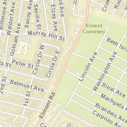 Elmont New York Street Map