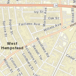 West Hempstead New York Street Map