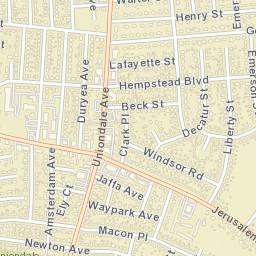 Uniondale New York Street Map
