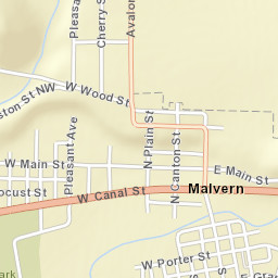 Malvern Ohio Street Map
