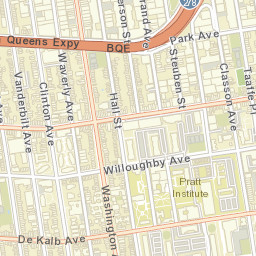 Fort Greene New York Street Map