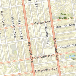 Marcy Houses New York Street Map