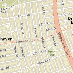 Woodhaven New York Street Map