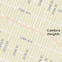 Cambria Heights New York Street Map