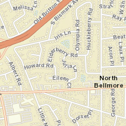 North Bellmore New York Street Map
