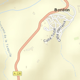 Bordón Street Map