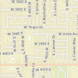 3943 South 4675 West West Valley City UT Street Map