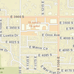 3931-3937 South 1300 East, Salt Lake City Street Map