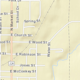 Shreve Ohio Street Map