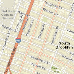 South Brooklyn New York Street Map