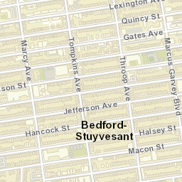Medgar Evers Houses New York Street Map