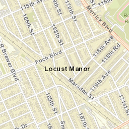 Locust Manor New York Street Map